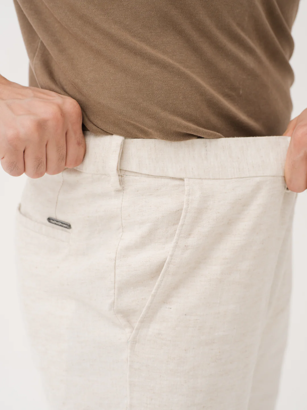 Reflora Cream Linen Sorona Pants - Image 5