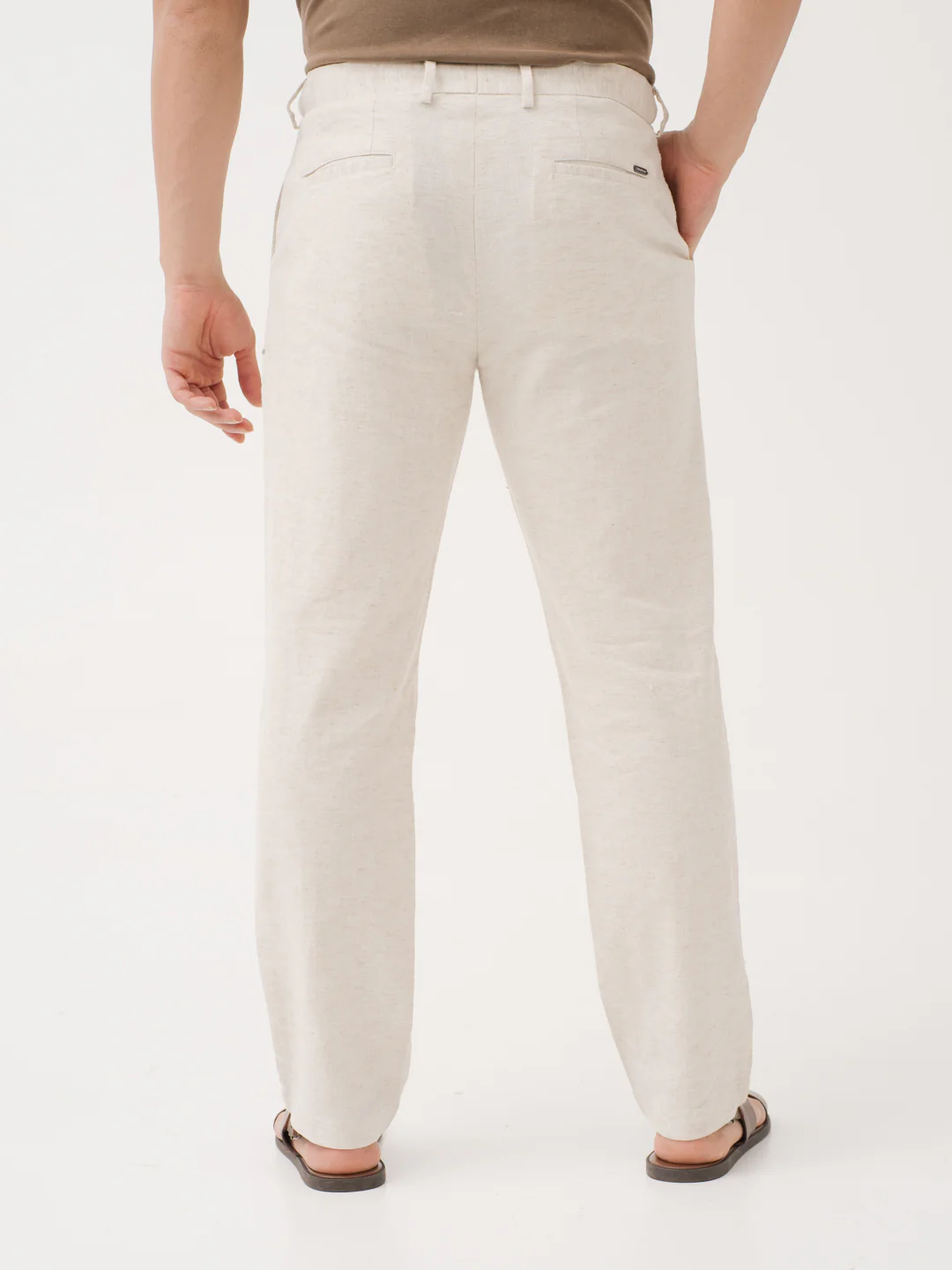 Reflora Cream Linen Sorona Pants - Image 6