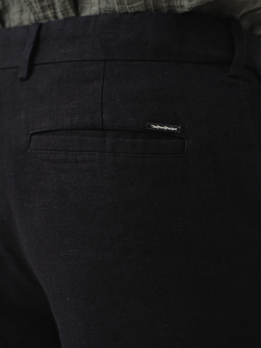 Rich Black 100% Linen Pants - Image 11