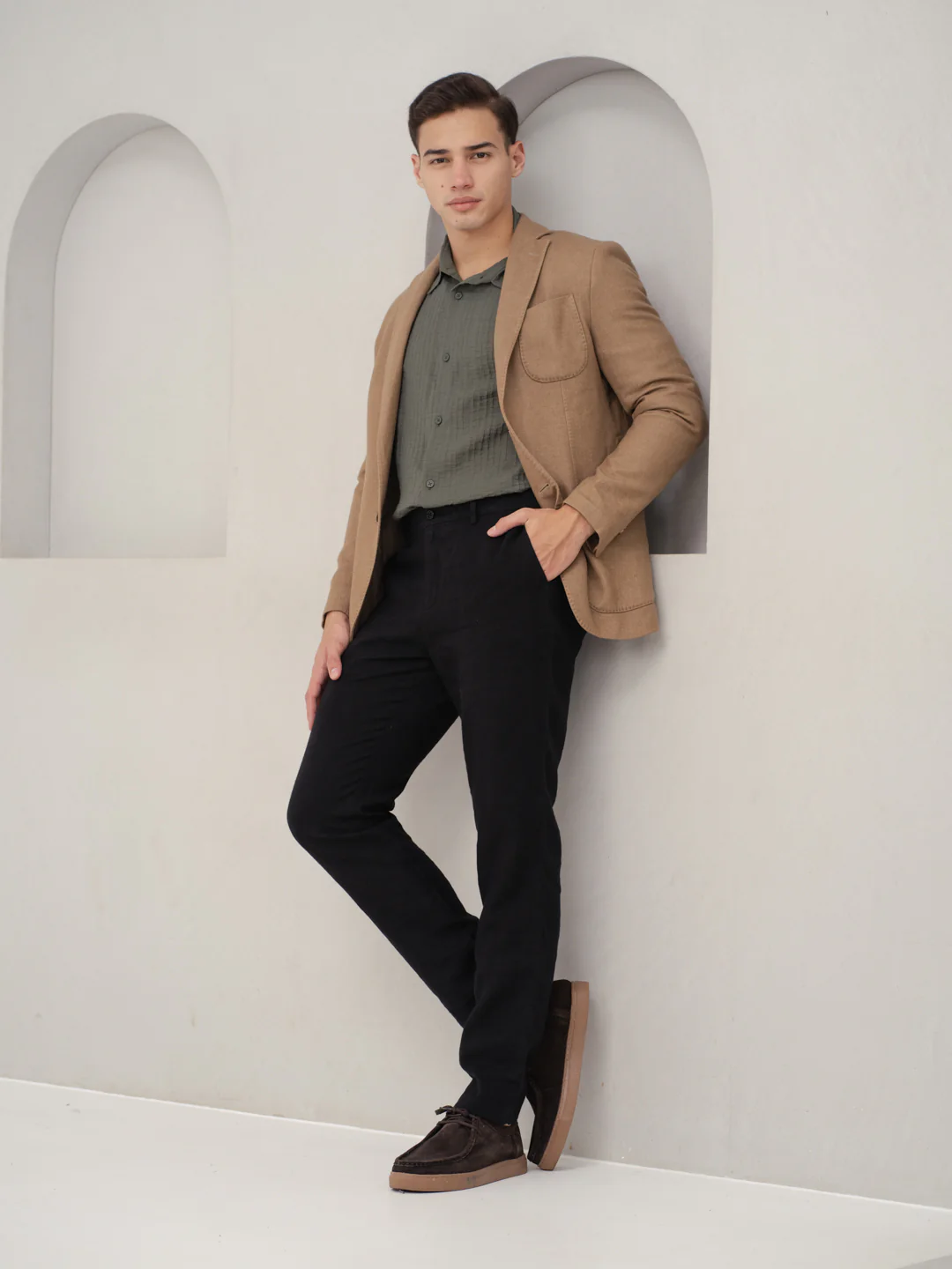 Rich Black 100% Linen Pants - Image 9