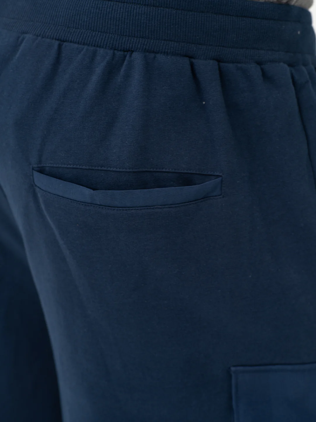 Rider Navy Relaxed Fit Cargo Sweatshorts - Image 12