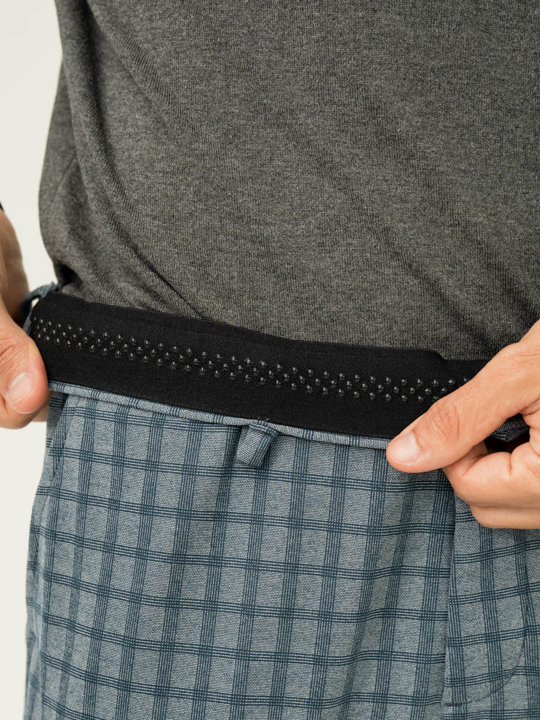 Ripple Blue Checks Slim Fit Power Stretch Pants - Image 4