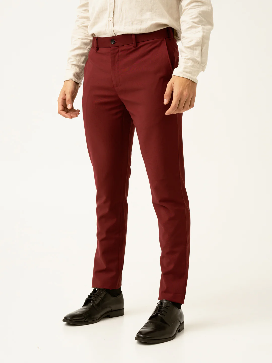 Rome Red Luxury Merino Wool Pants - Image 10