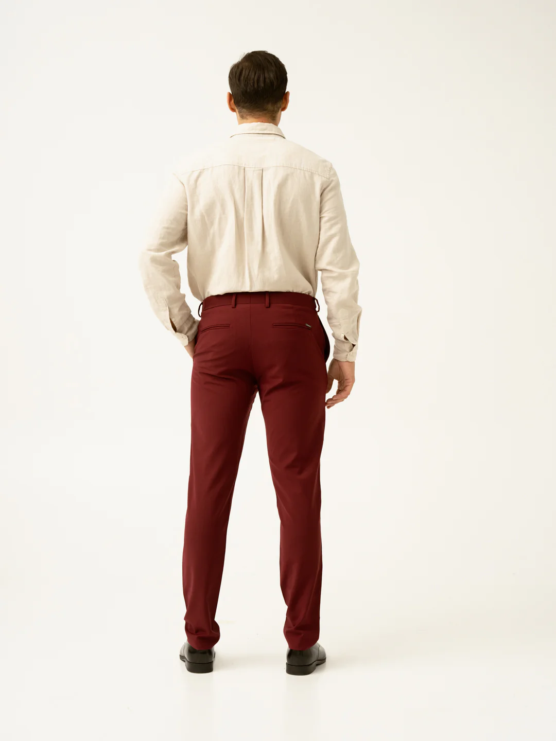 Rome Red Luxury Merino Wool Pants - Image 6