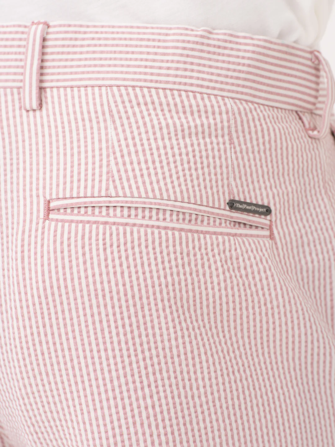 Romeo Rouge Stripes Seersucker Chino Shorts - Image 9
