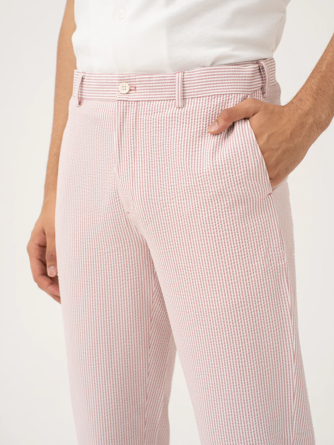 Romeo Rouge Stripes Seersucker Pants - Image 3