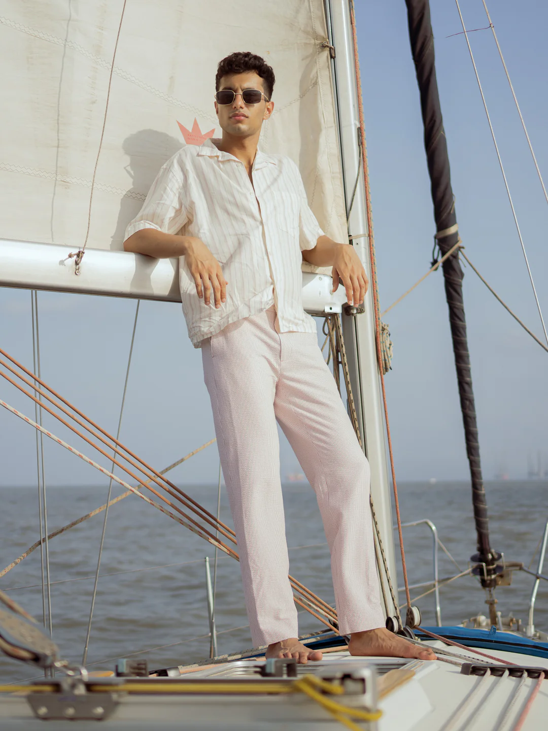 Romeo Rouge Stripes Seersucker Pants - Image 4