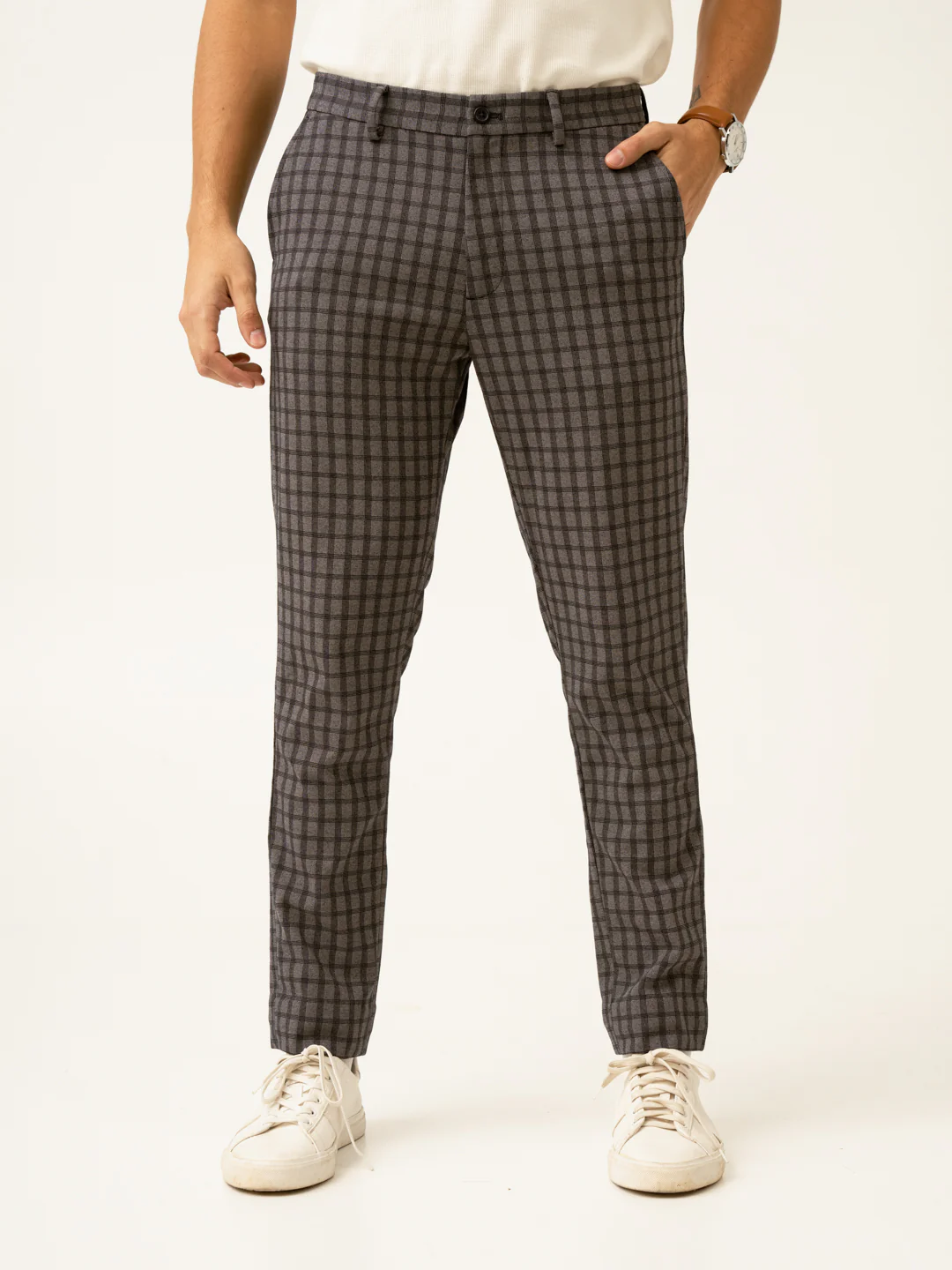 Rook Black Window Checks Power-Stretch Pants - Image 3