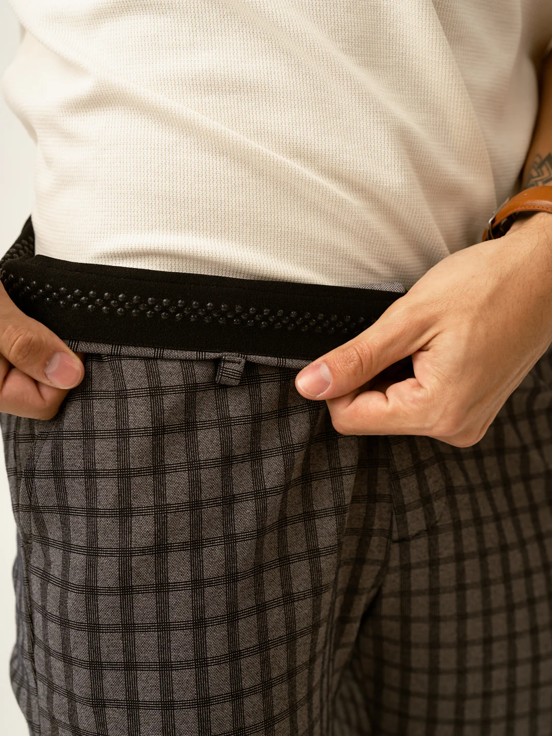 Rook Black Window Checks Power-Stretch Pants - Image 4