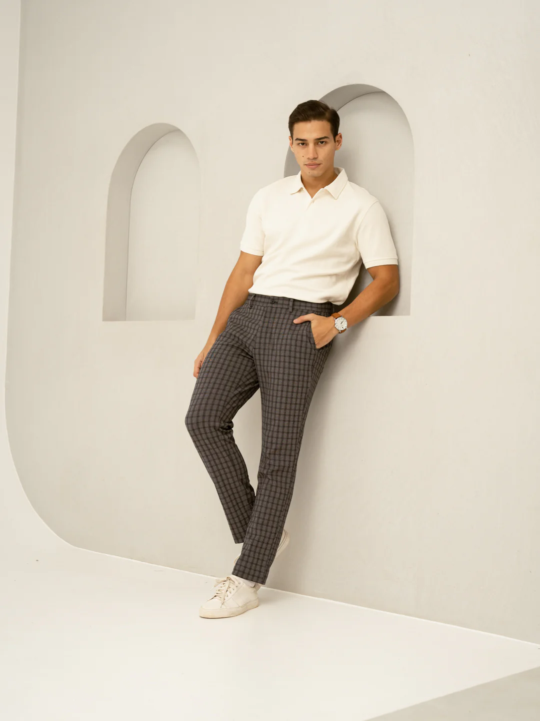 Rook Black Window Checks Power-Stretch Pants - Image 6