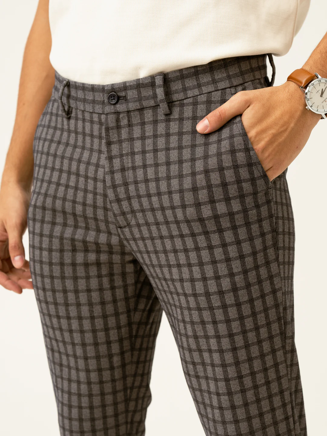 Rook Black Window Checks Power-Stretch Pants - Image 8