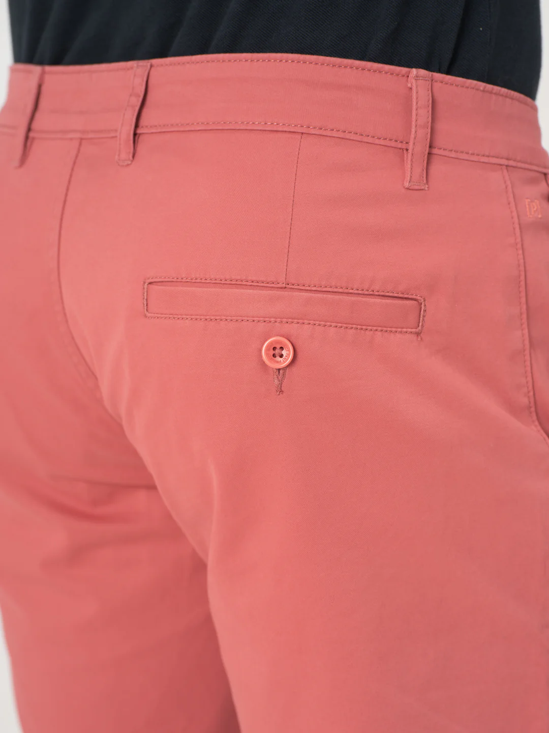 Rosco Red Stretch Chino Shorts - Image 10