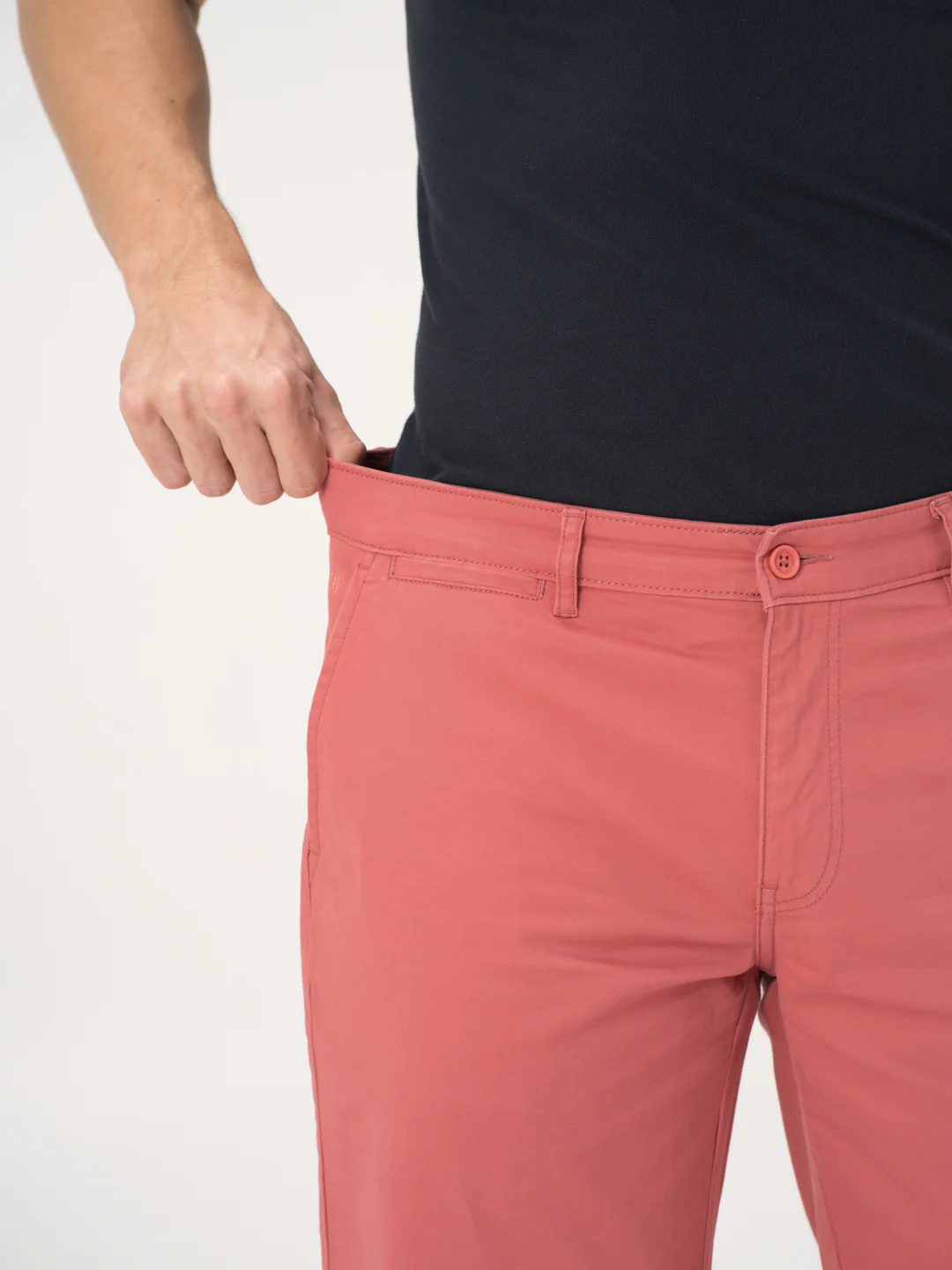 Rosco Red Stretch Chino Shorts - Image 4