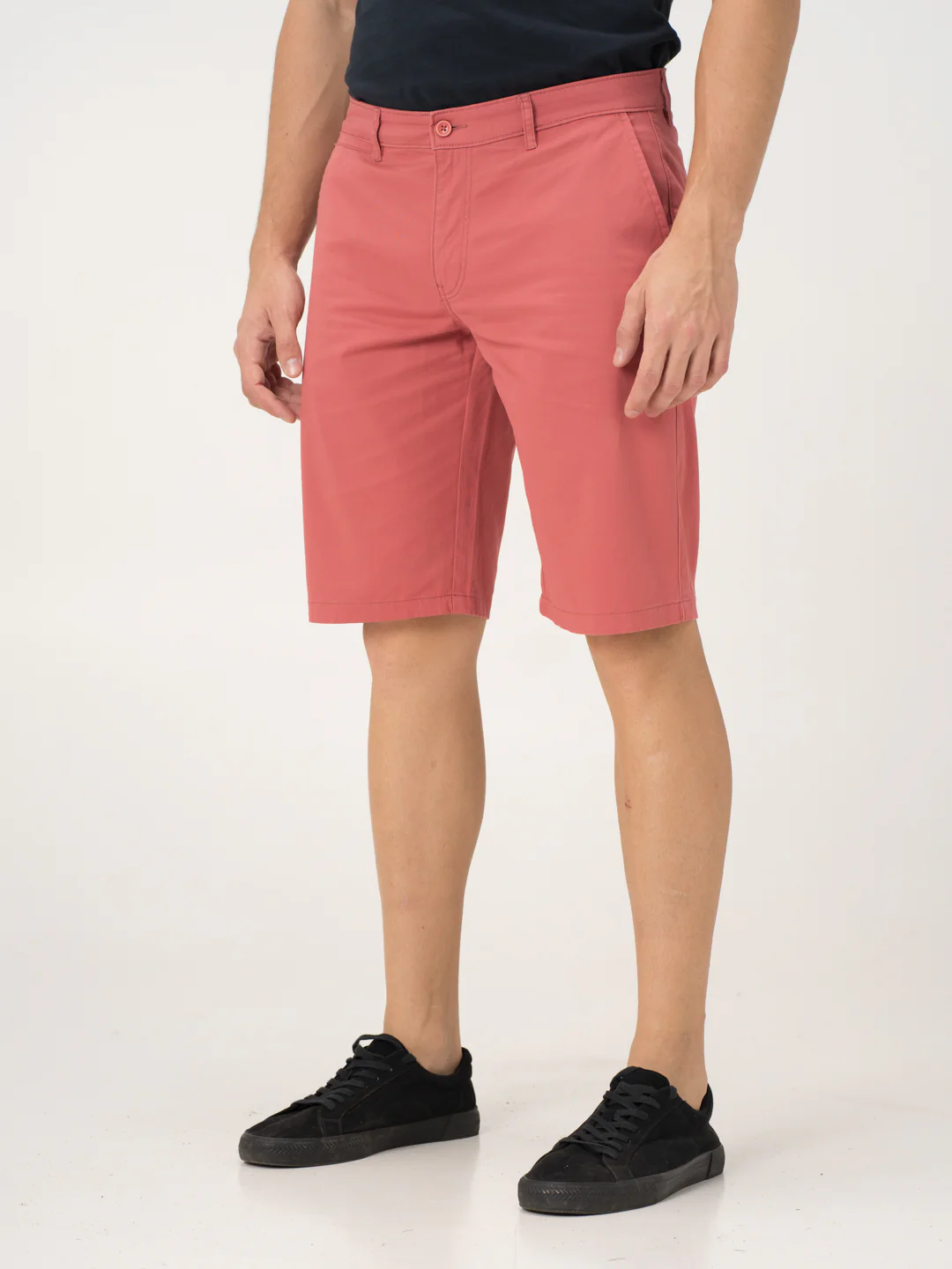 Rosco Red Stretch Chino Shorts - Image 5