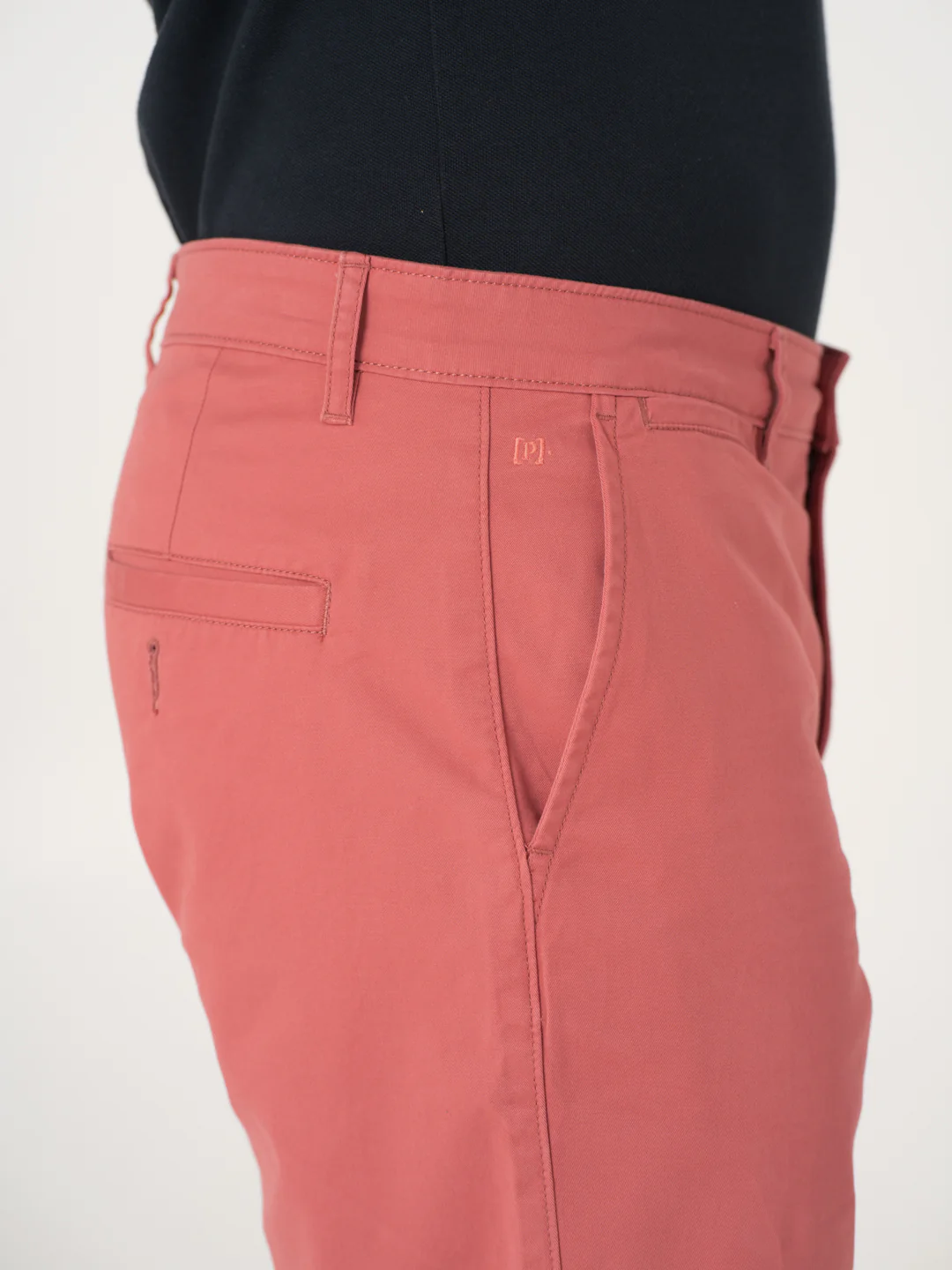 Rosco Red Stretch Chino Shorts - Image 7
