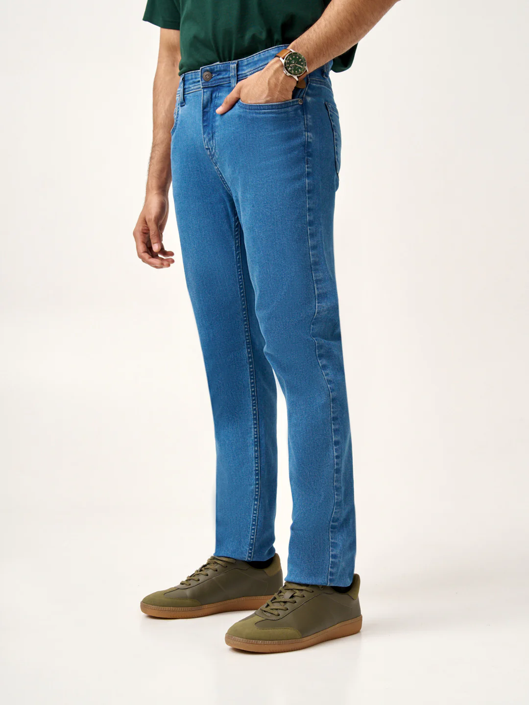 Royal Blue Power-Stretch Slim Fit Jeans - Image 10