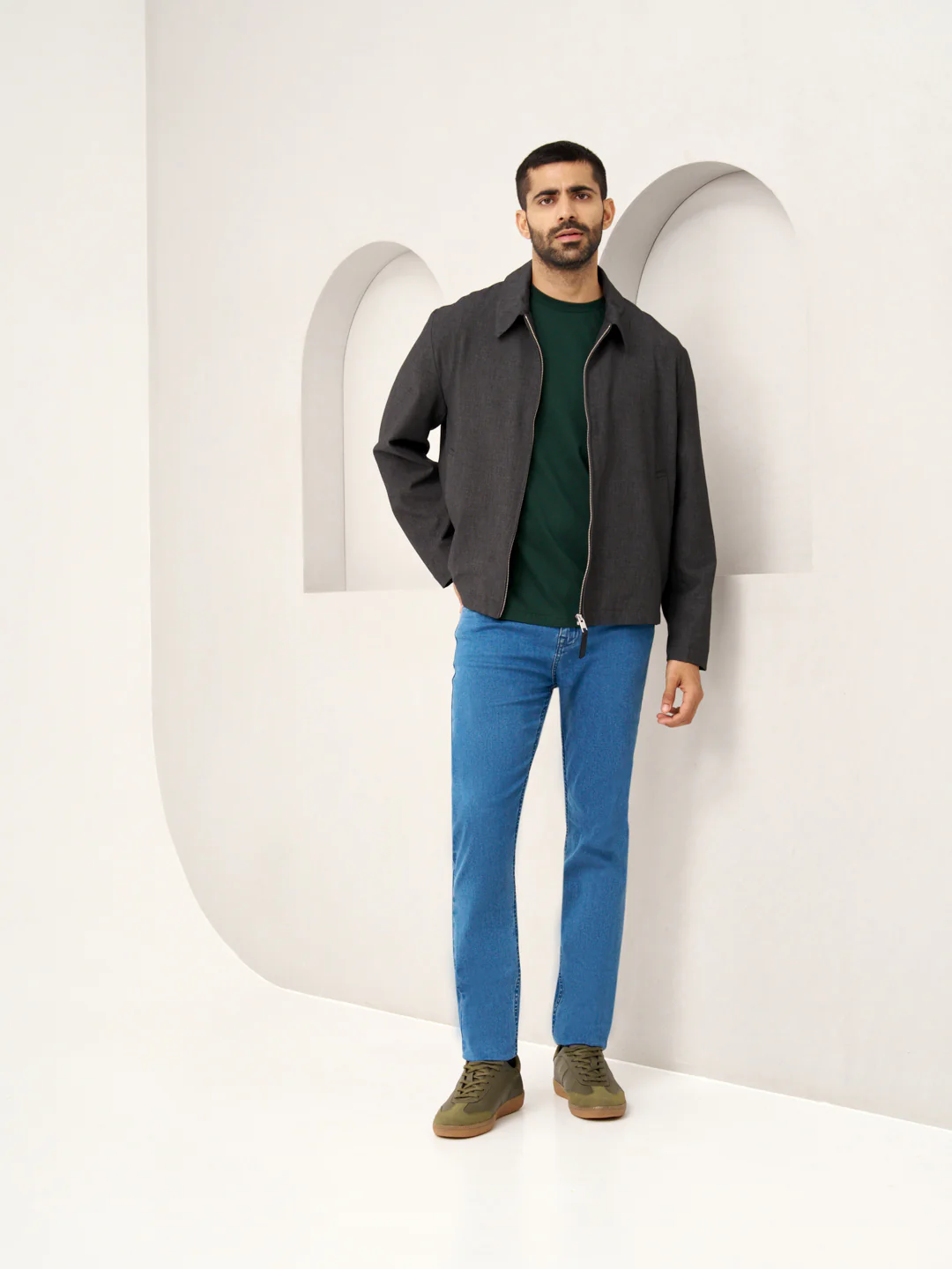 Royal Blue Power-Stretch Slim Fit Jeans - Image 8