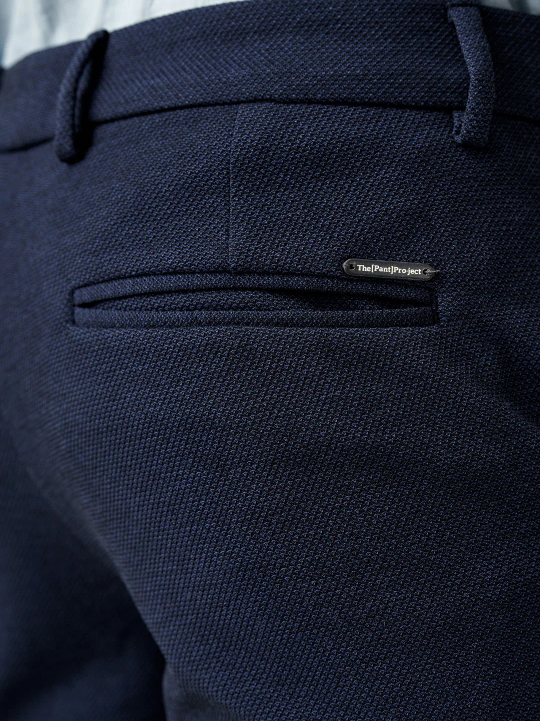Sail Blue Textured Power-Stretch Pants - Image 7