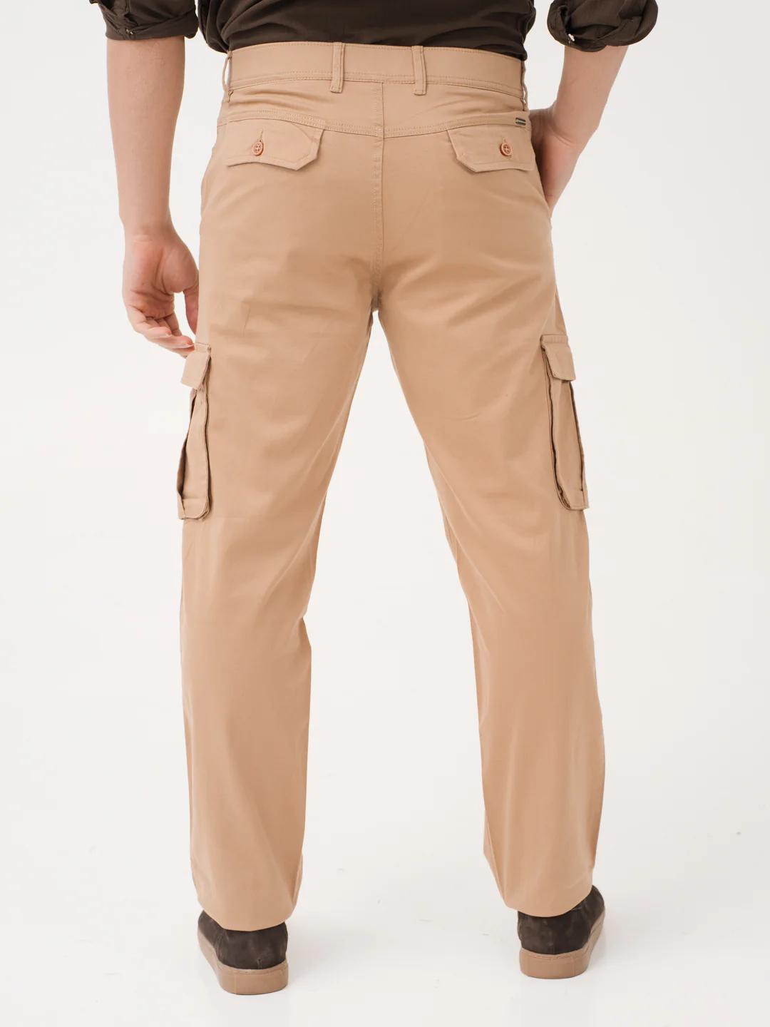Sandhill Khaki Relaxed Fit Stretch Cargo Pants - Image 7