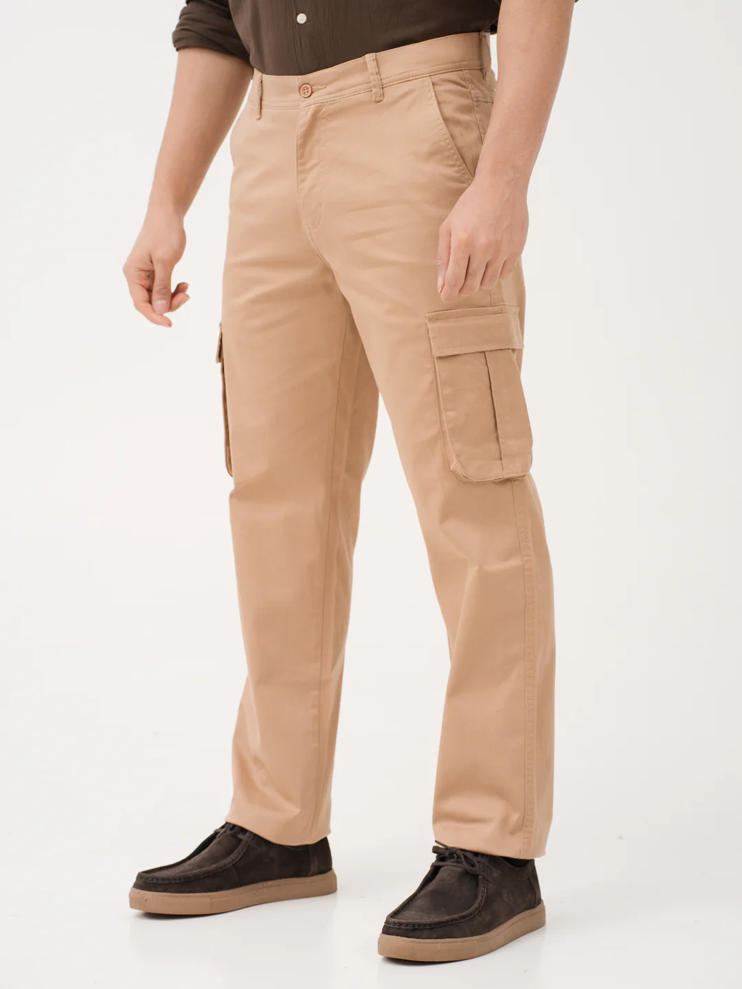 Sandhill Khaki Relaxed Fit Stretch Cargo Pants - Image 9