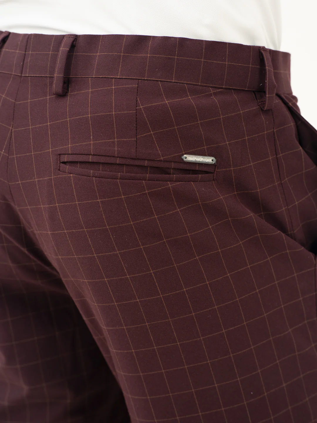 Sangria Wine Checks Formal Pants - Image 11