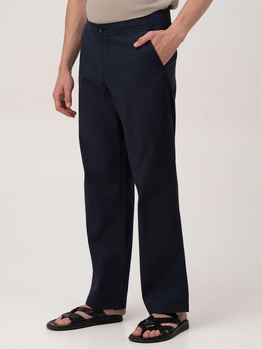 Santorini Navy Relaxed Fit Lounge Pants - Image 10