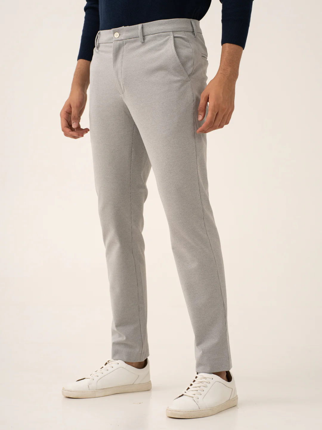 Satellite Grey Houndstooth Power-Stretch Pants - Image 11