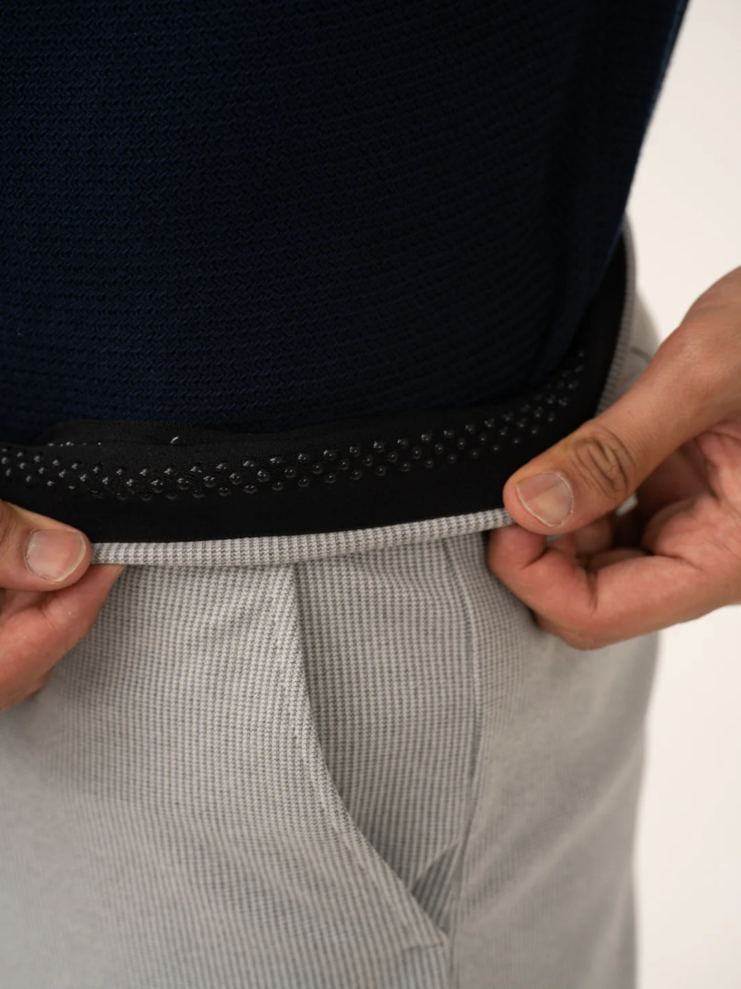 Satellite Grey Houndstooth Power-Stretch Pants - Image 3