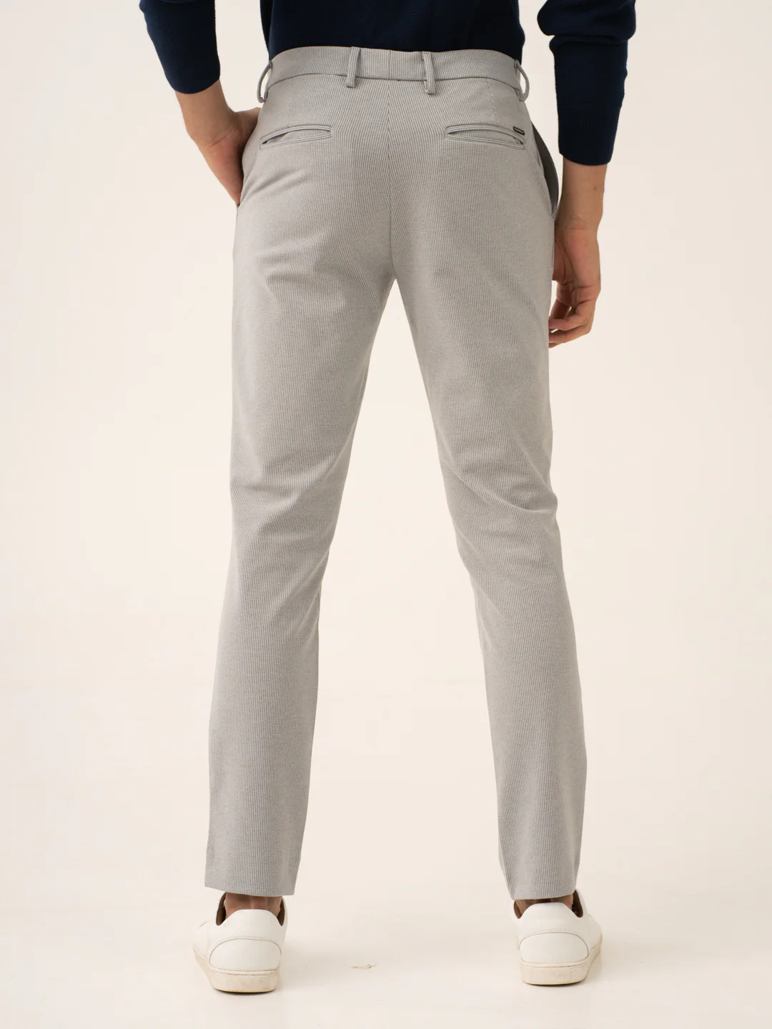 Satellite Grey Houndstooth Power-Stretch Pants - Image 6