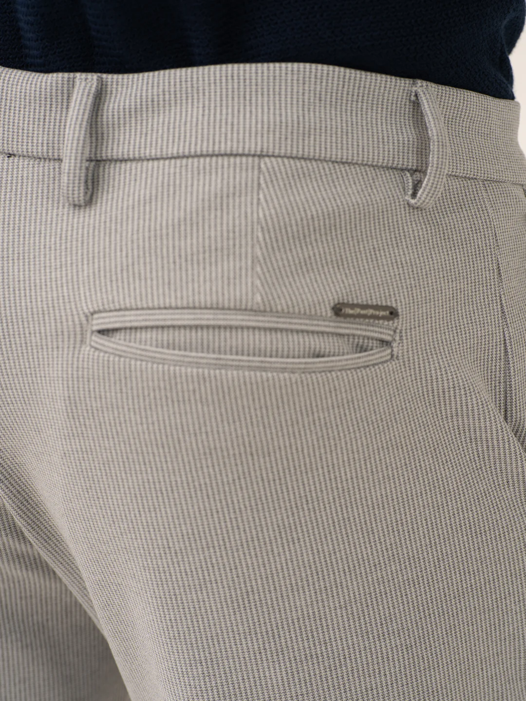 Satellite Grey Houndstooth Power-Stretch Pants - Image 7