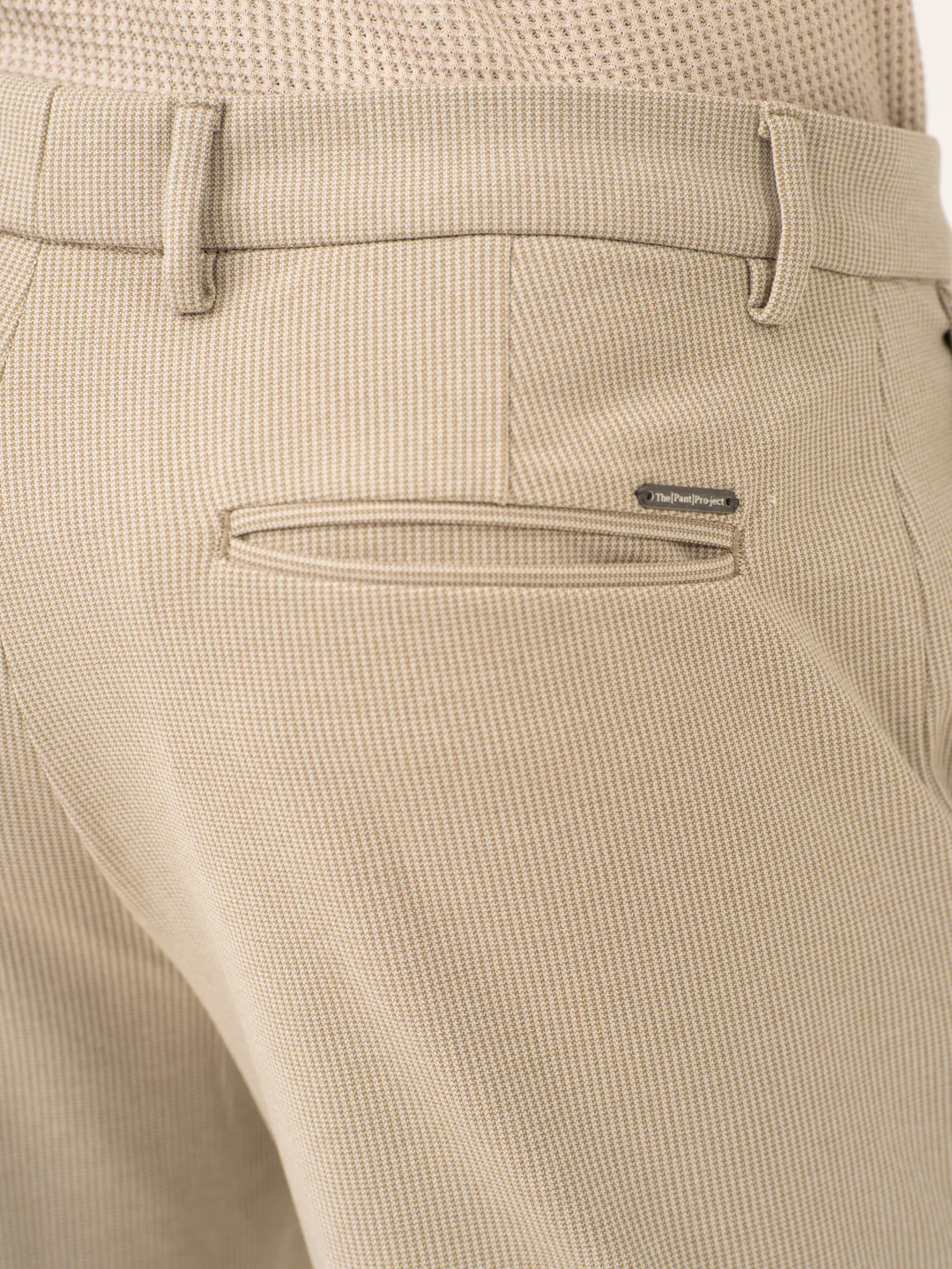 Saturn Khaki Houndstooth Power-Stretch Pants - Image 7