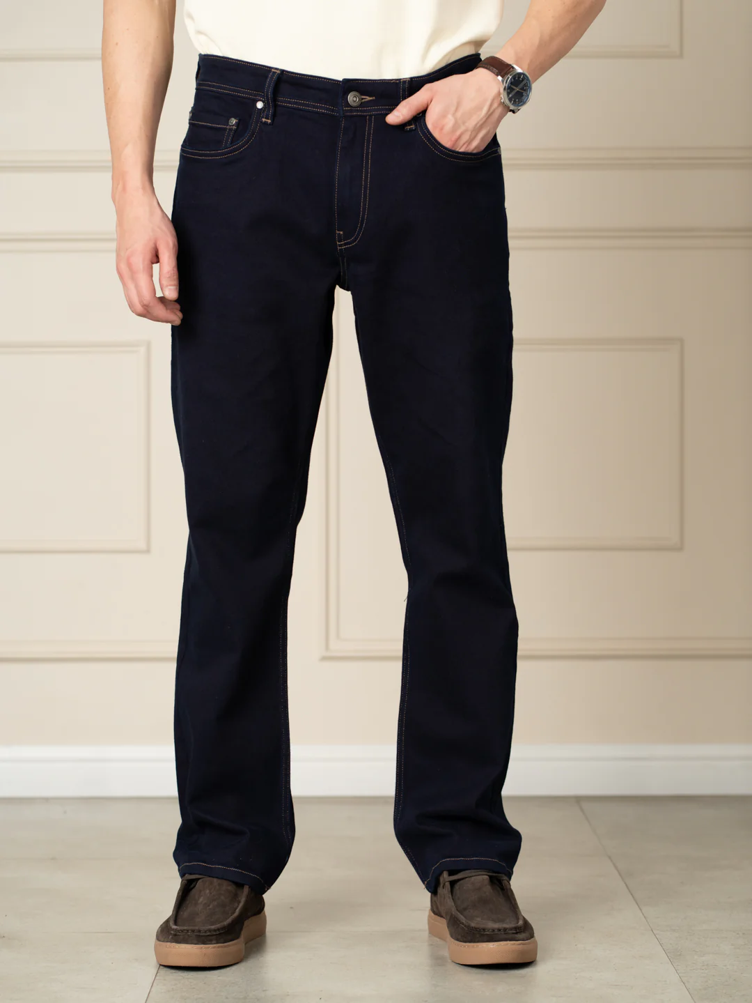 Savoy Blue Luxury Relaxed Fit Jeans - Image 2