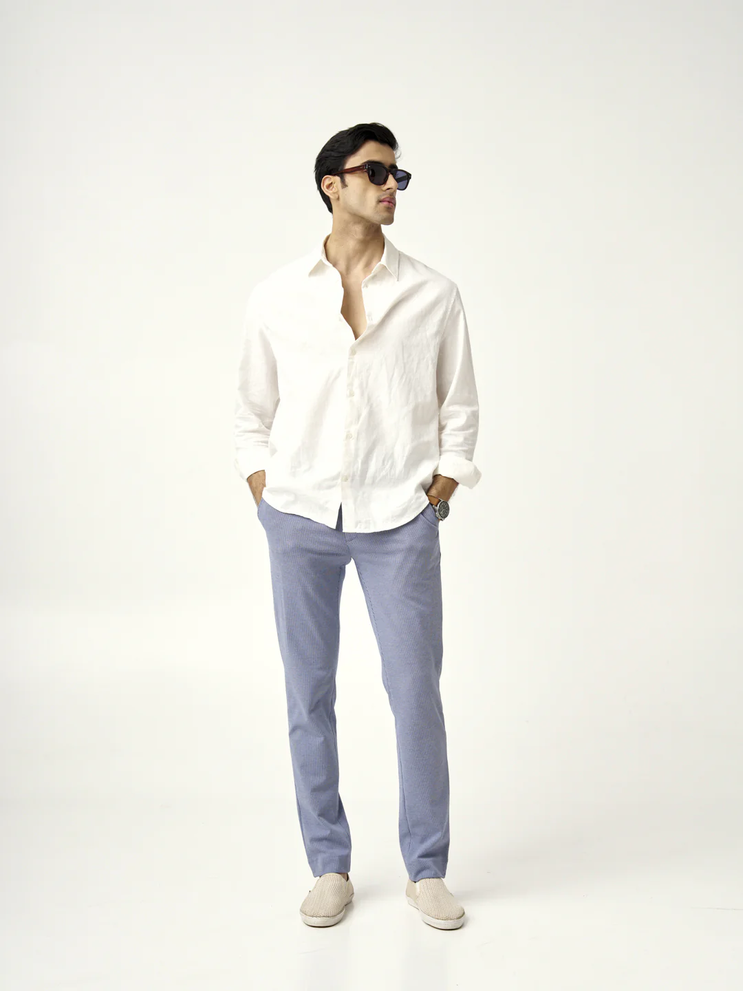 Scottish Blue Houndstooth Power-Stretch Pants - Image 5