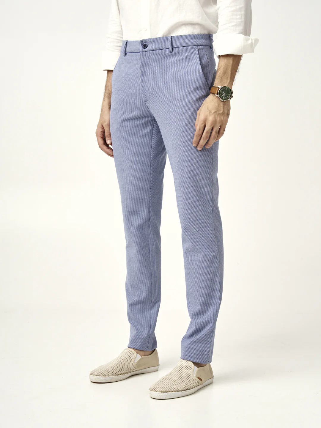 Scottish Blue Houndstooth Power-Stretch Pants - Image 9