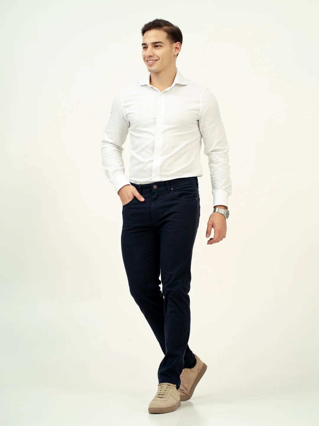 Seafarer Navy Slim Fit Jeanos - Image 10