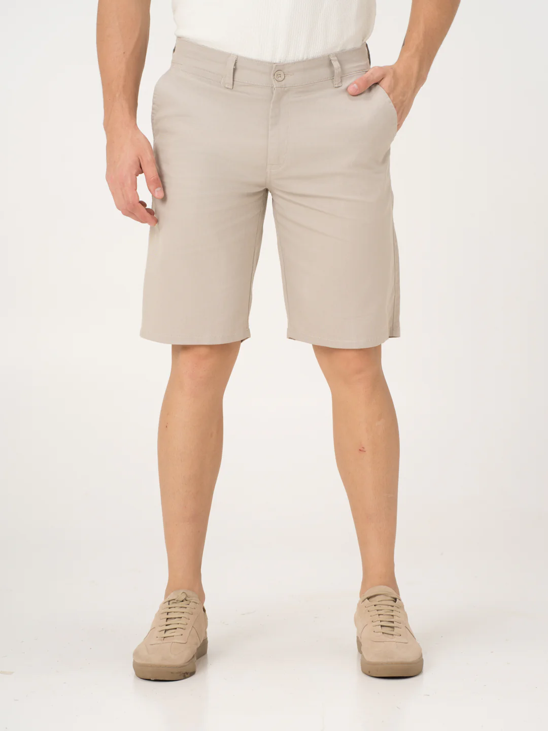Sesame Beige Chino Shorts - Image 2