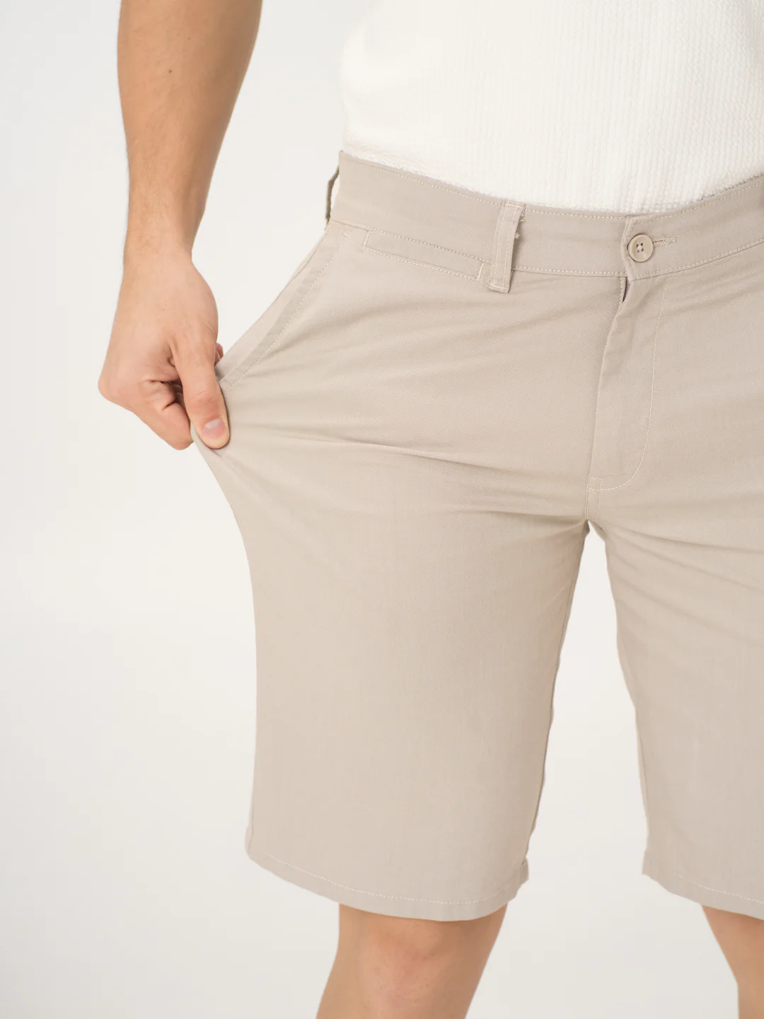 Sesame Beige Chino Shorts - Image 4