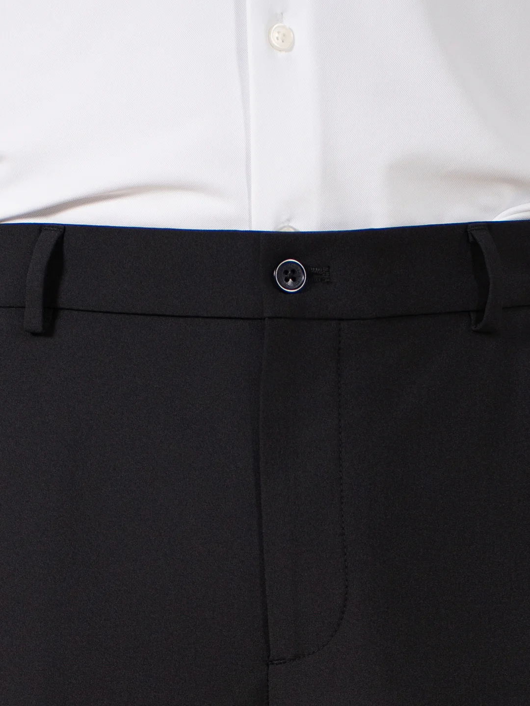 Sharp Black 247 Relaxed Fit Smart Formal Trousers - Image 10