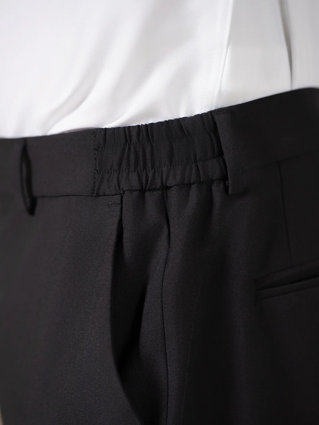 Sharp Black 247 Relaxed Fit Smart Formal Trousers - Image 11