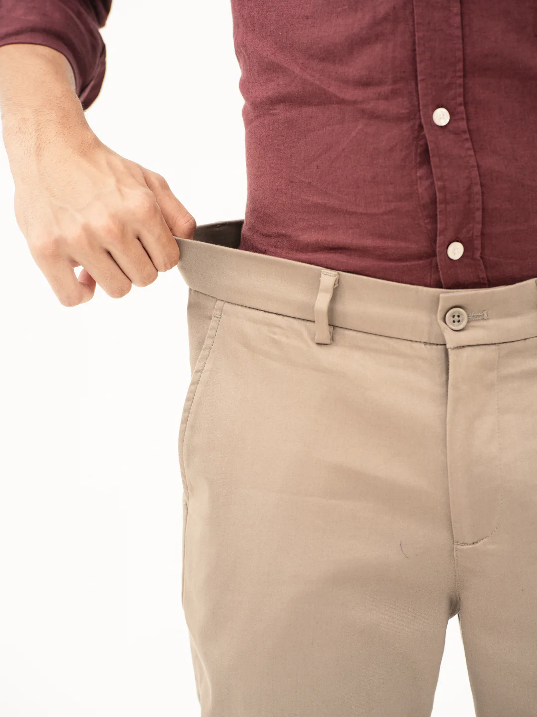 Showerstone Khaki Slim Fit Stretch Chinos - Image 4