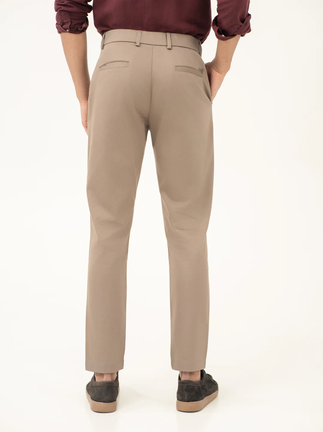Showerstone Khaki Slim Fit Stretch Chinos - Image 7