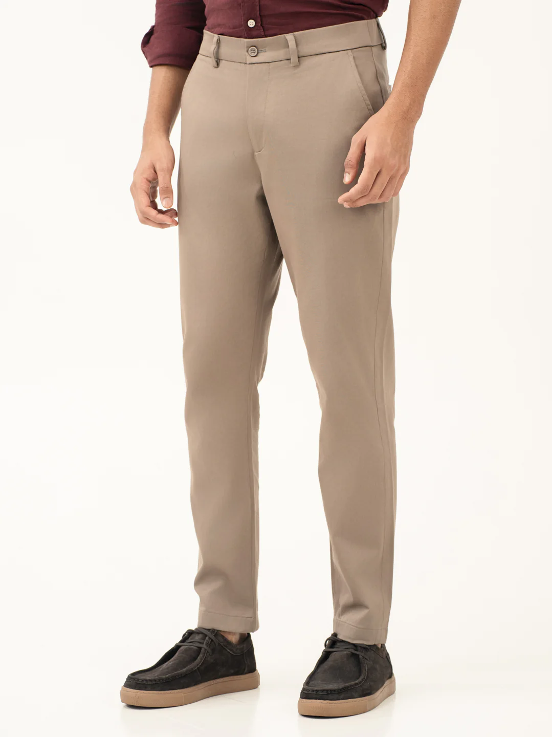 Showerstone Khaki Slim Fit Stretch Chinos - Image 9