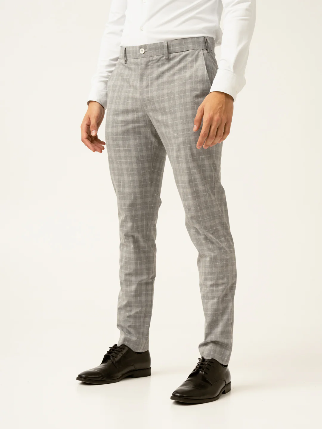 Siberian Grey Checks Formal Pants - Image 10