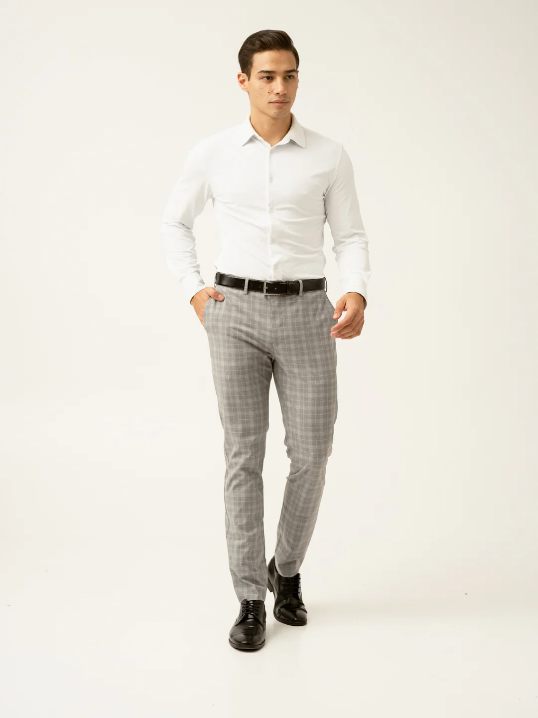 Siberian Grey Checks Formal Pants - Image 12