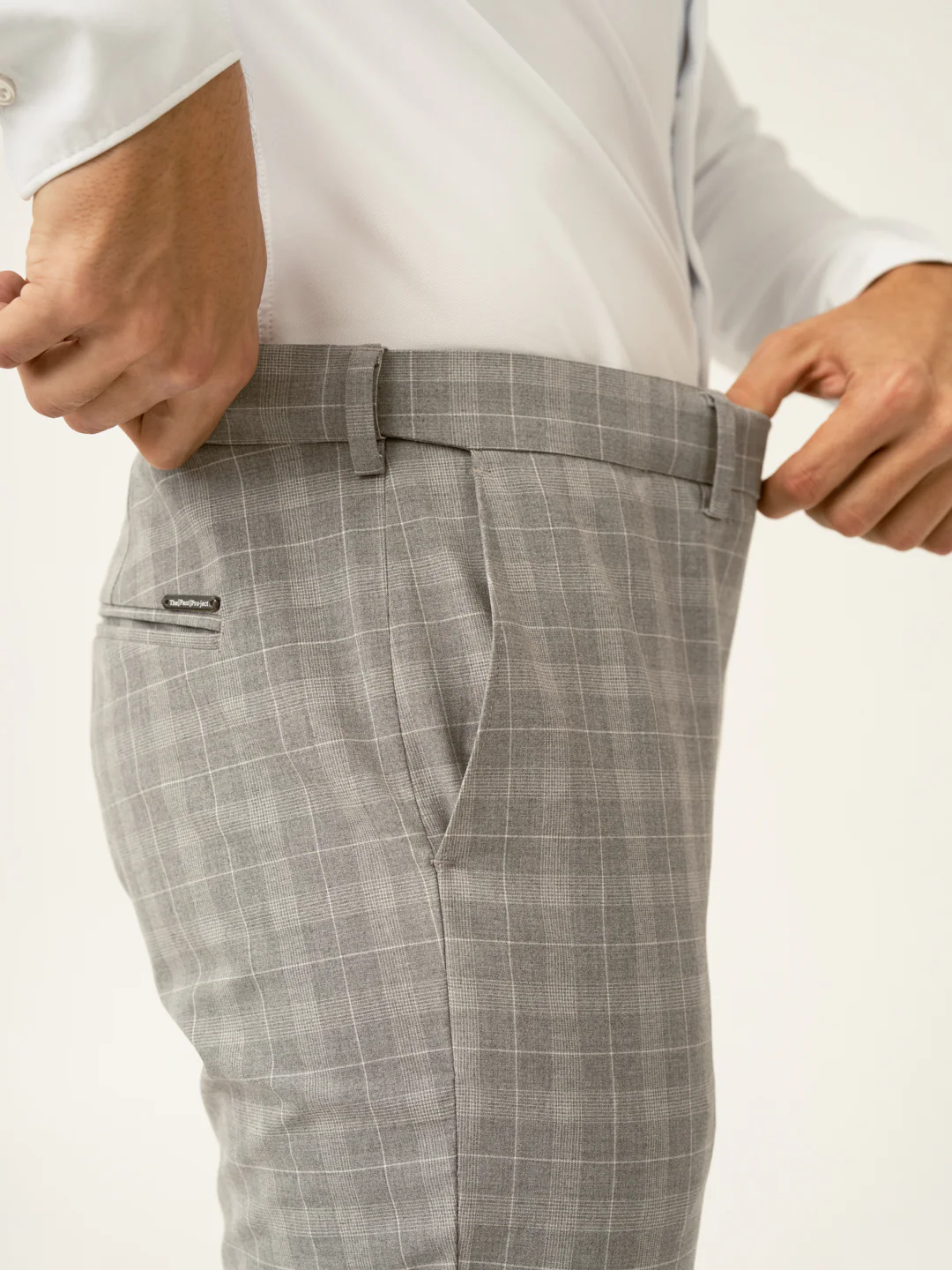 Siberian Grey Checks Formal Pants - Image 4