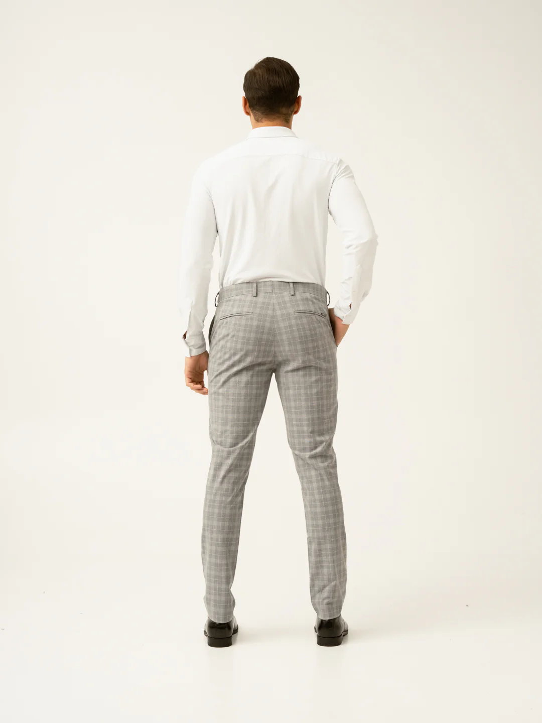 Siberian Grey Checks Formal Pants - Image 6