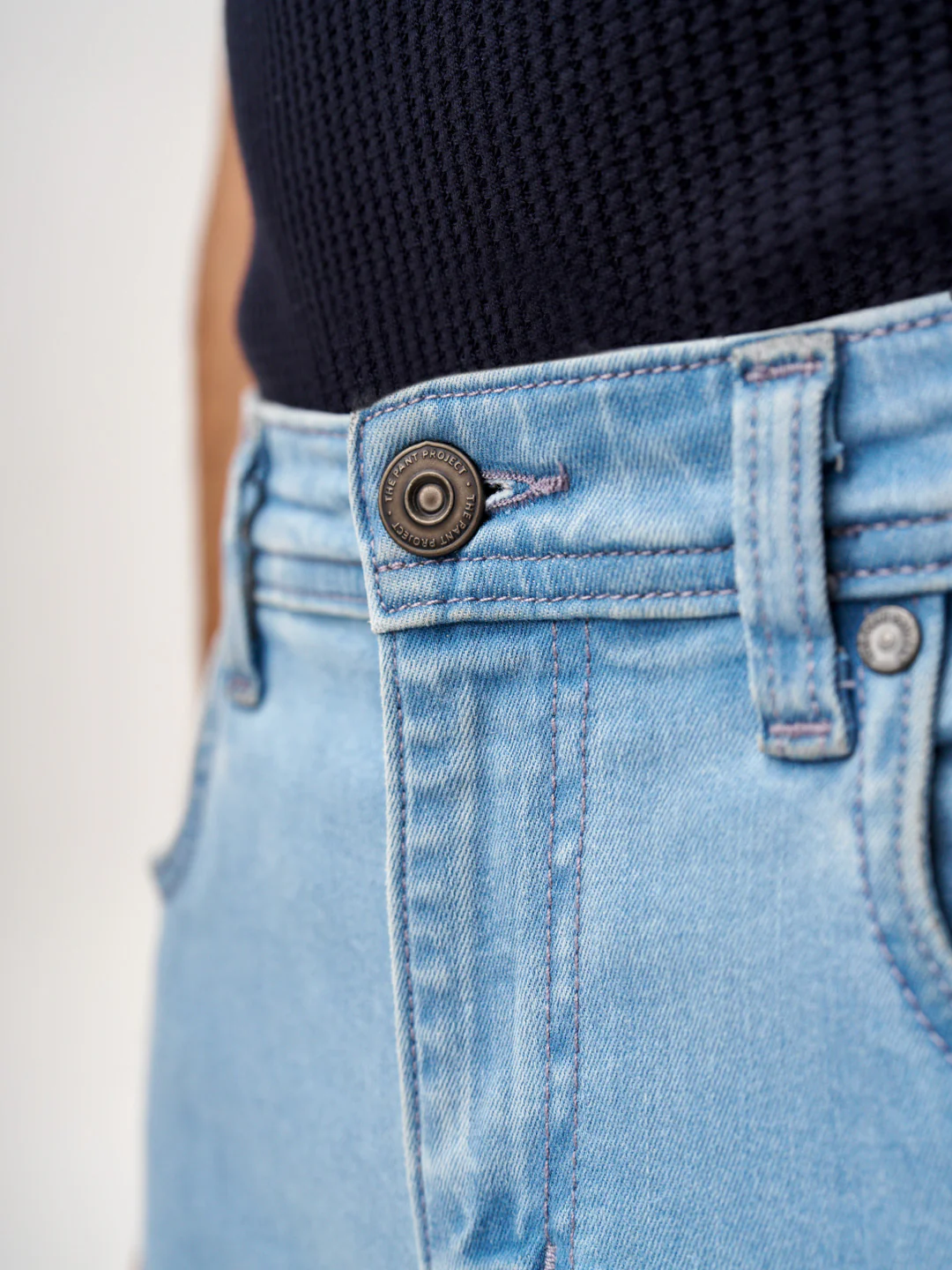 Sky Blue Power-Stretch Slim Fit Jeans - Image 11
