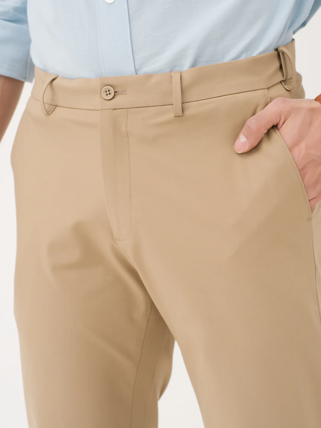 Somewhere Khaki Relaxed Fit Stretch Formal Pants - Image 12