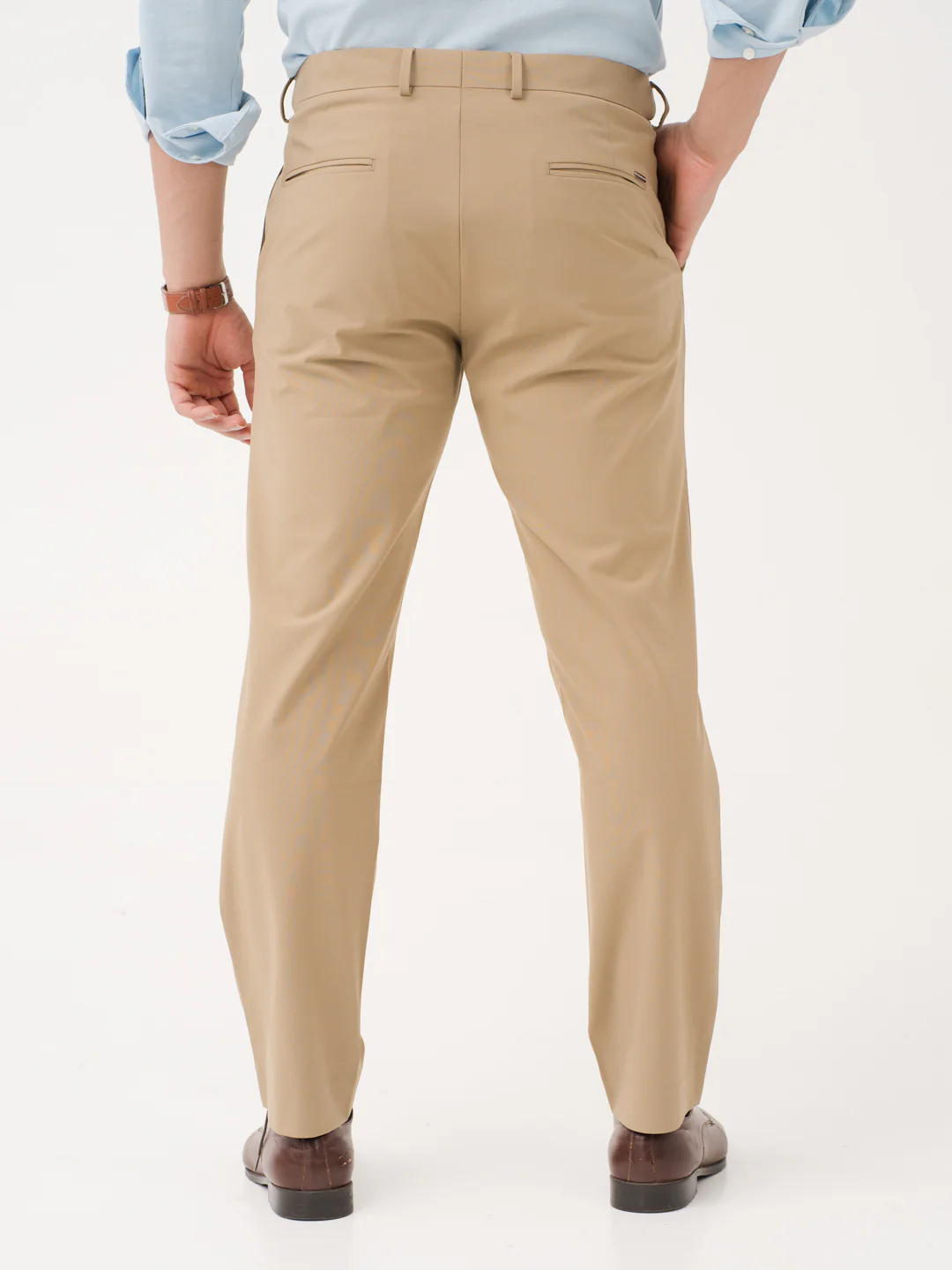 Somewhere Khaki Relaxed Fit Stretch Formal Pants - Image 9