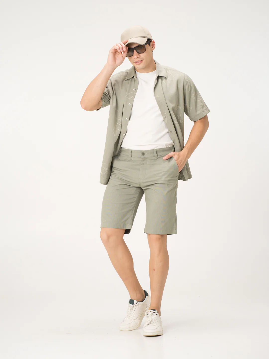 Sprout Green Chino Shorts - Image 6